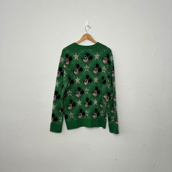 Gucci x Disney Mickey Mouse Green Logo Sweater Size Large - Picture 8 of 8